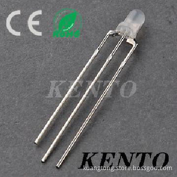 5mm emitting red and green bi-color led lamp